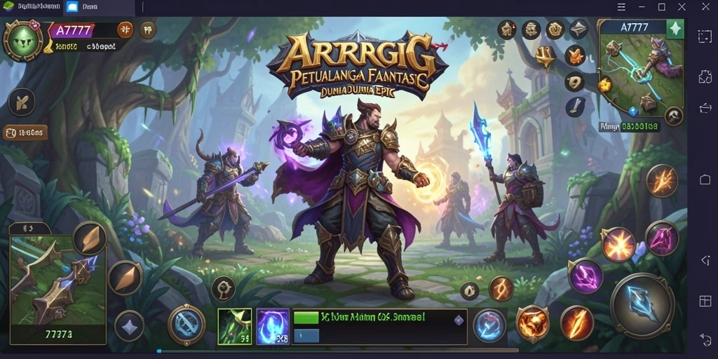 Gameplay A7777 menampilkan pertarungan aksi yang mendebarkan.