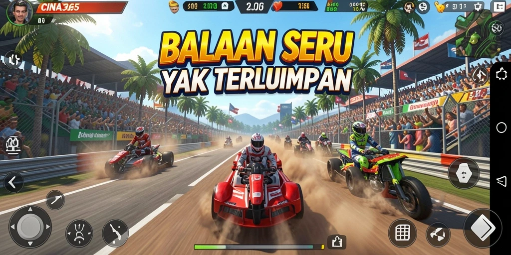 Gameplay menarik dan mendebarkan di CINA365