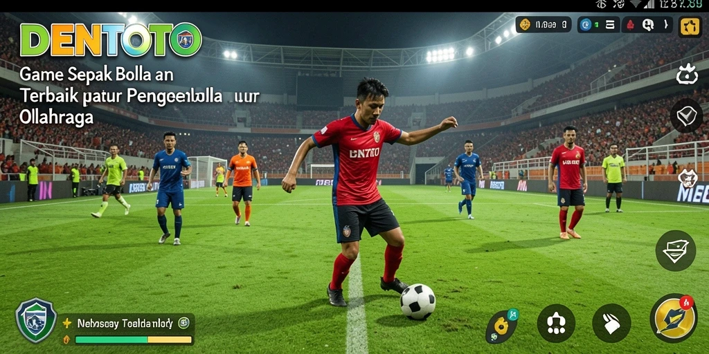 Tampilan gameplay DENTOTO yang seru dan kompetitif di lapangan.