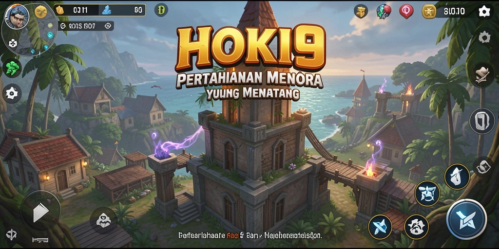 Tangkapan layar HOKI9 menunjukkan aksinya yang mendebarkan dalam Tower Defense.