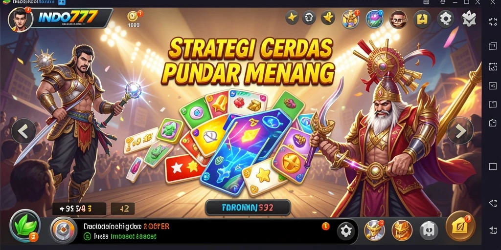 Tampilan gameplay yang menegangkan dan strategis dari INDO777.