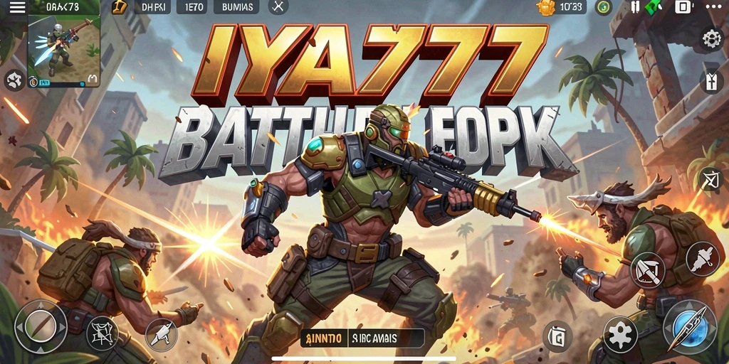 Tampilan gameplay menegangkan dalam pertarungan Battle Royale.