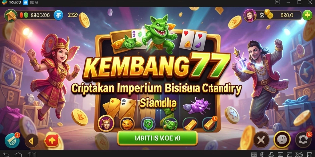 Screenshot gameplay KEMBANG777 menampilkan pengelolaan bisnis yang seru.