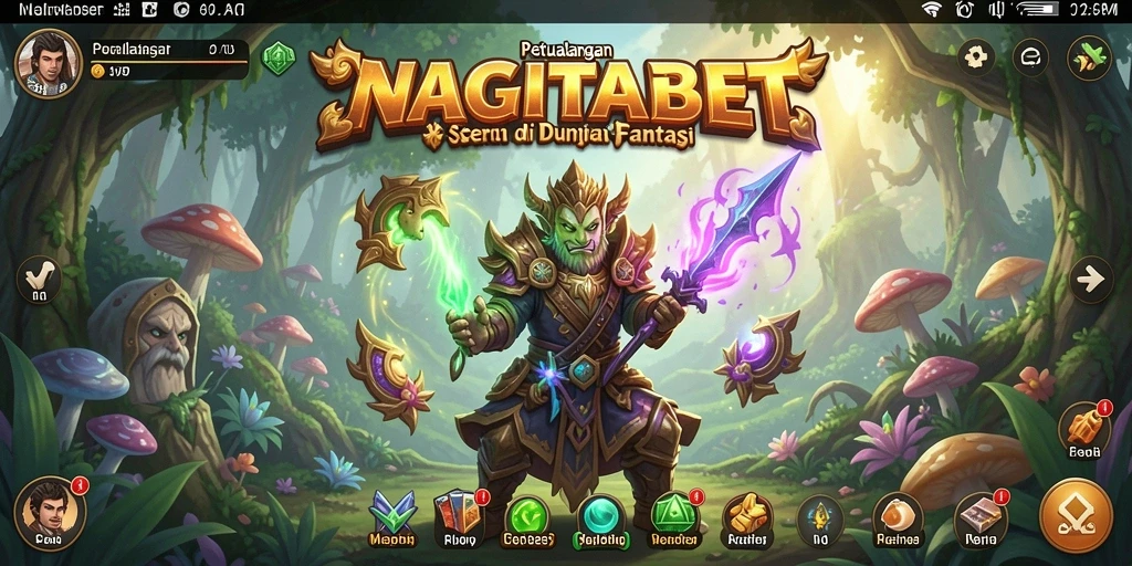 Tampilan gameplay menakjubkan dalam NAGITABET dengan petualangan seru.