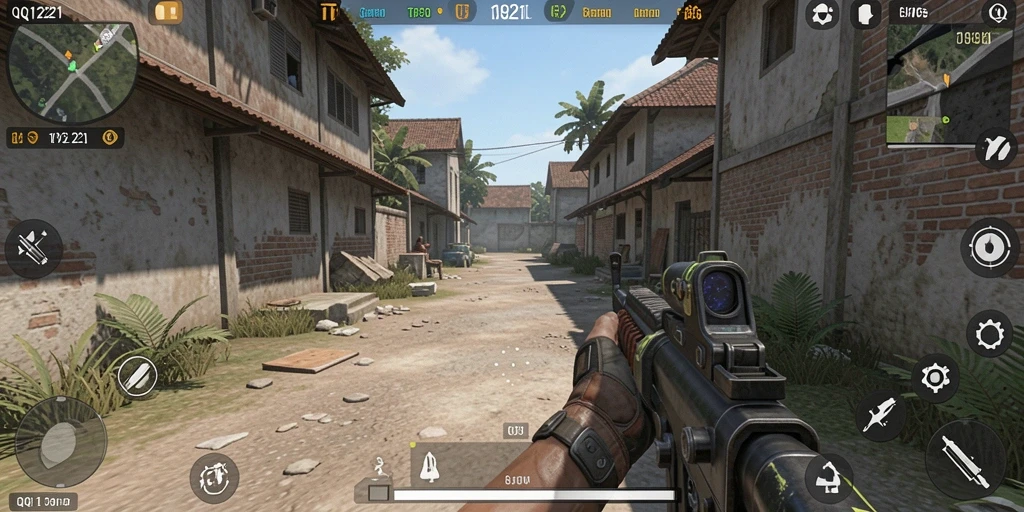 Tampilan gameplay mendebarkan di QQ1221 dengan aksi seru.