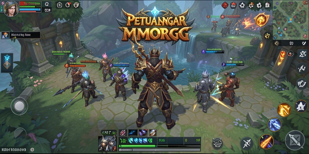 Tampilan mendebarkan dari petualangan MMORPG V87.